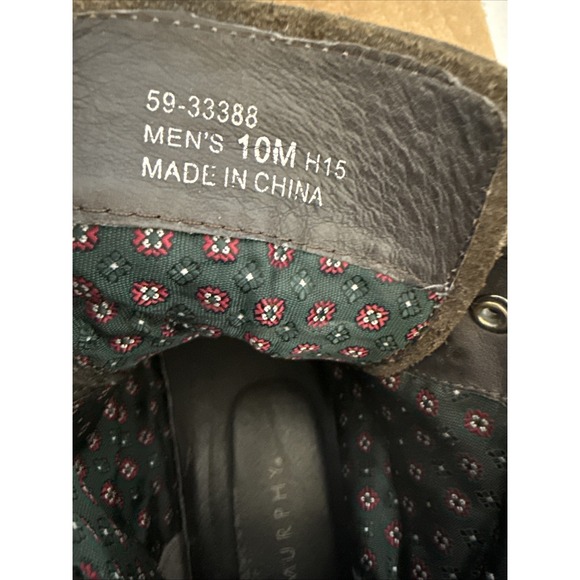 202003 PFBT50 BARRETT MEN SHOE 10 M Dark LEATHER LACE UP BY‎ JOHNSTON & MURPHY main image 6